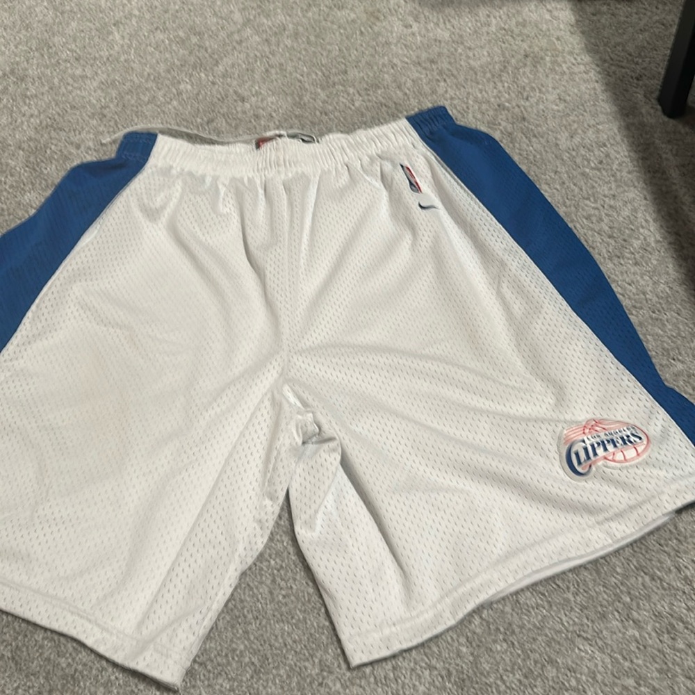 2xl Los Angeles clipper shorts white